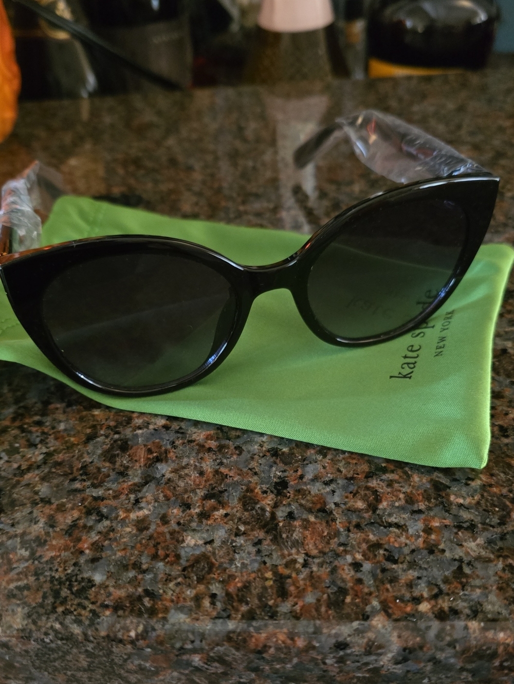 Kate Spade Black Cat Eye Sunglasses - Classic Women's Accessory